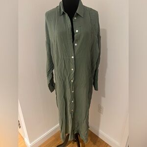 Zara Sage Green Shirt Dress